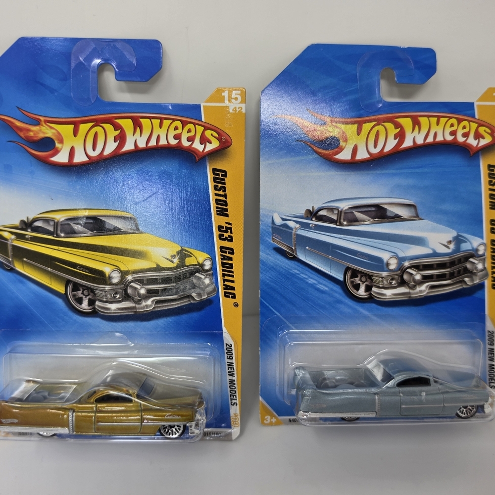 Hot Wheels 2009 New Models Custom '53 Cadillac Light Blue Packaging is NOT Perf